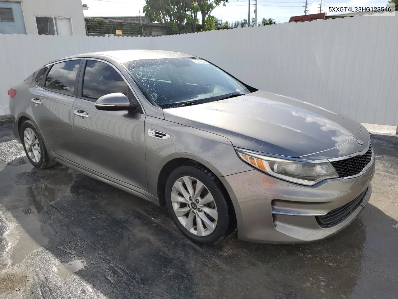 2017 Kia Optima Lx VIN: 5XXGT4L33HG123546 Lot: 73714624