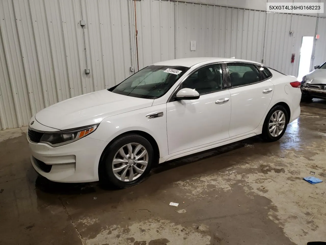 2017 Kia Optima Lx VIN: 5XXGT4L36HG168223 Lot: 73754434