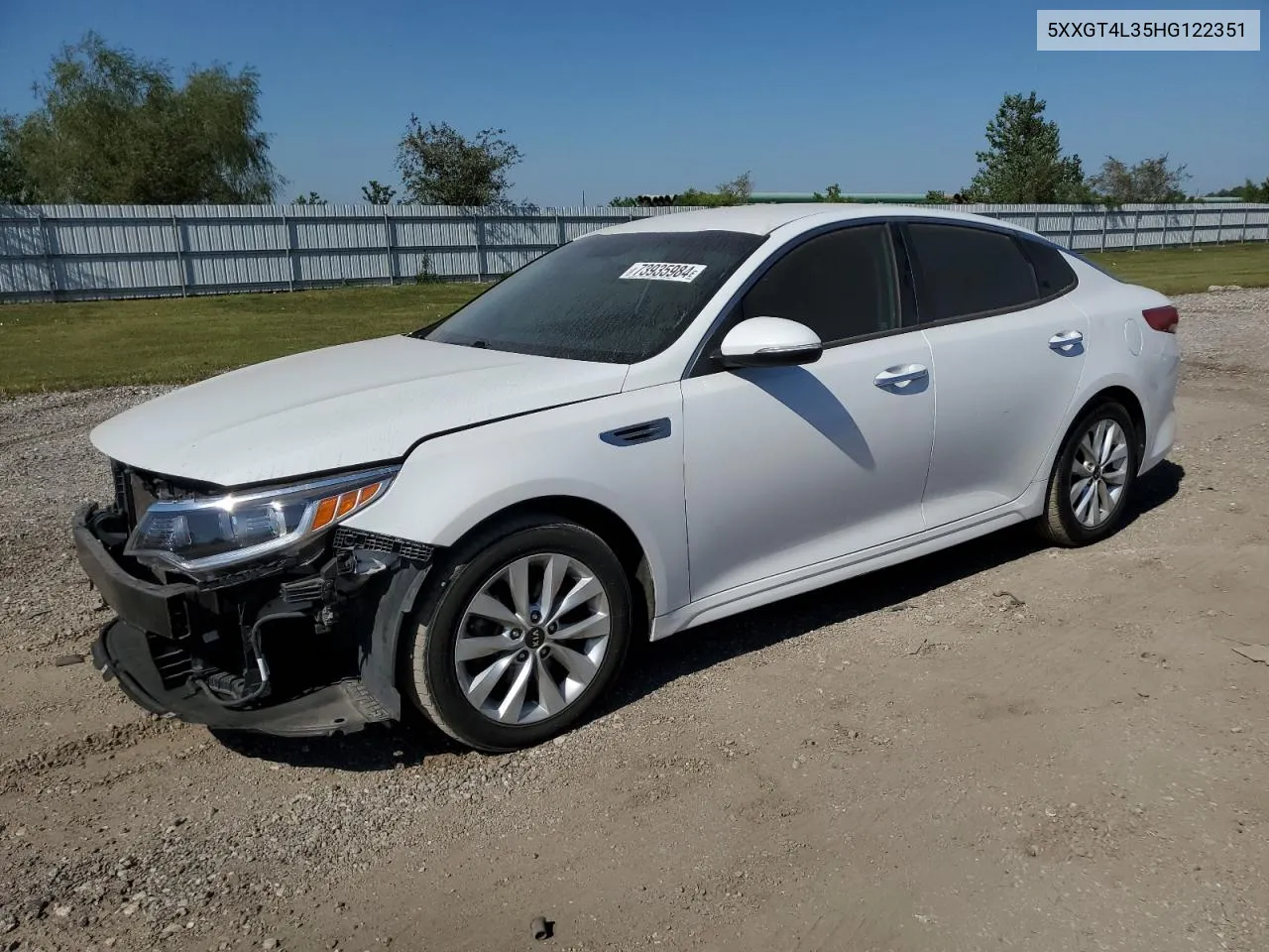 2017 Kia Optima Lx VIN: 5XXGT4L35HG122351 Lot: 73935984