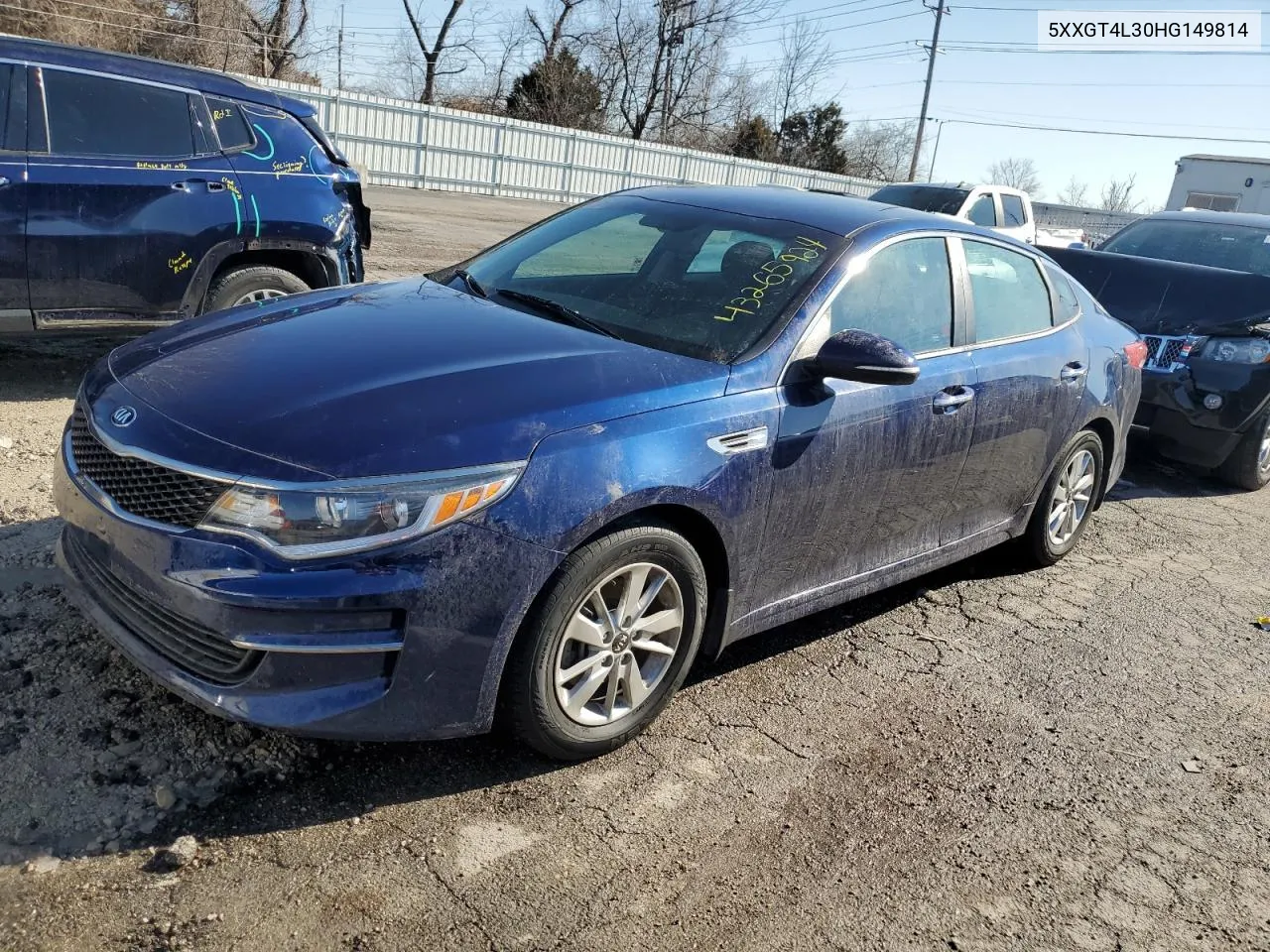 2017 Kia Optima Lx VIN: 5XXGT4L30HG149814 Lot: 74104534