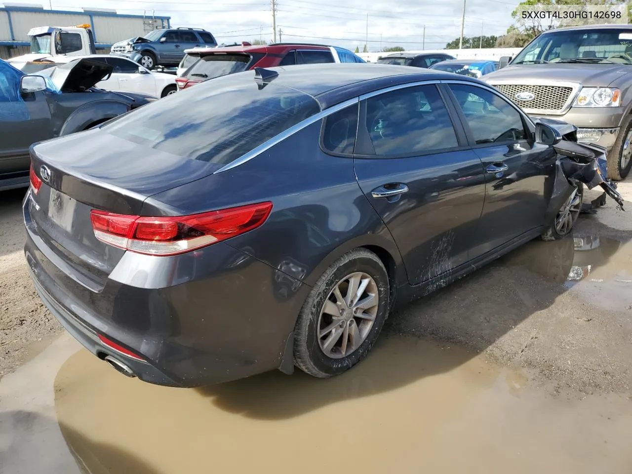 2017 Kia Optima Lx VIN: 5XXGT4L30HG142698 Lot: 74223074