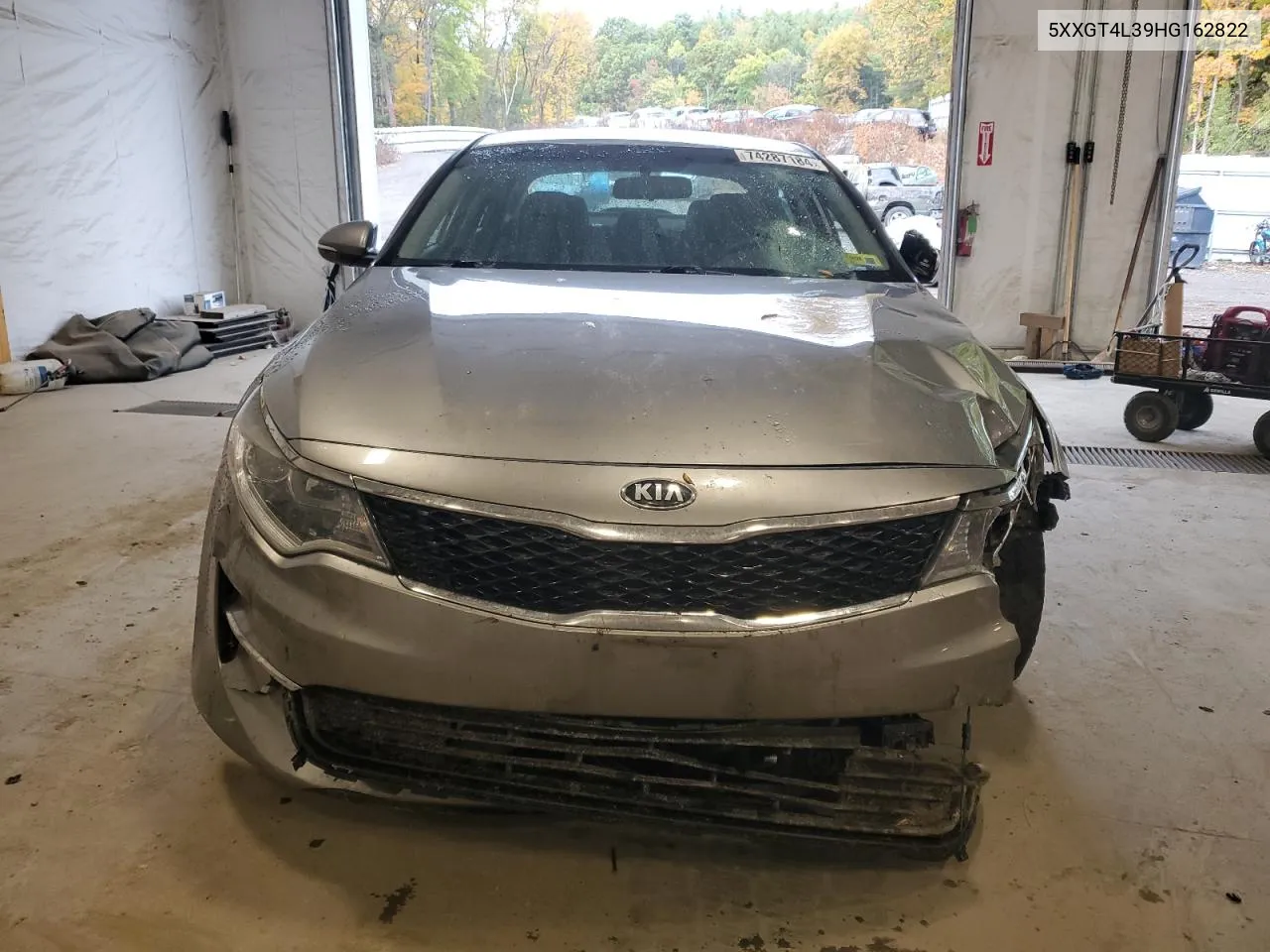 2017 Kia Optima Lx VIN: 5XXGT4L39HG162822 Lot: 74287184