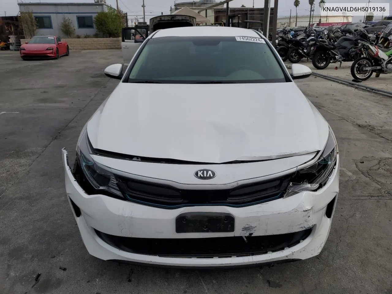 2017 Kia Optima Plug-In Hybrid VIN: KNAGV4LD6H5019136 Lot: 74562224