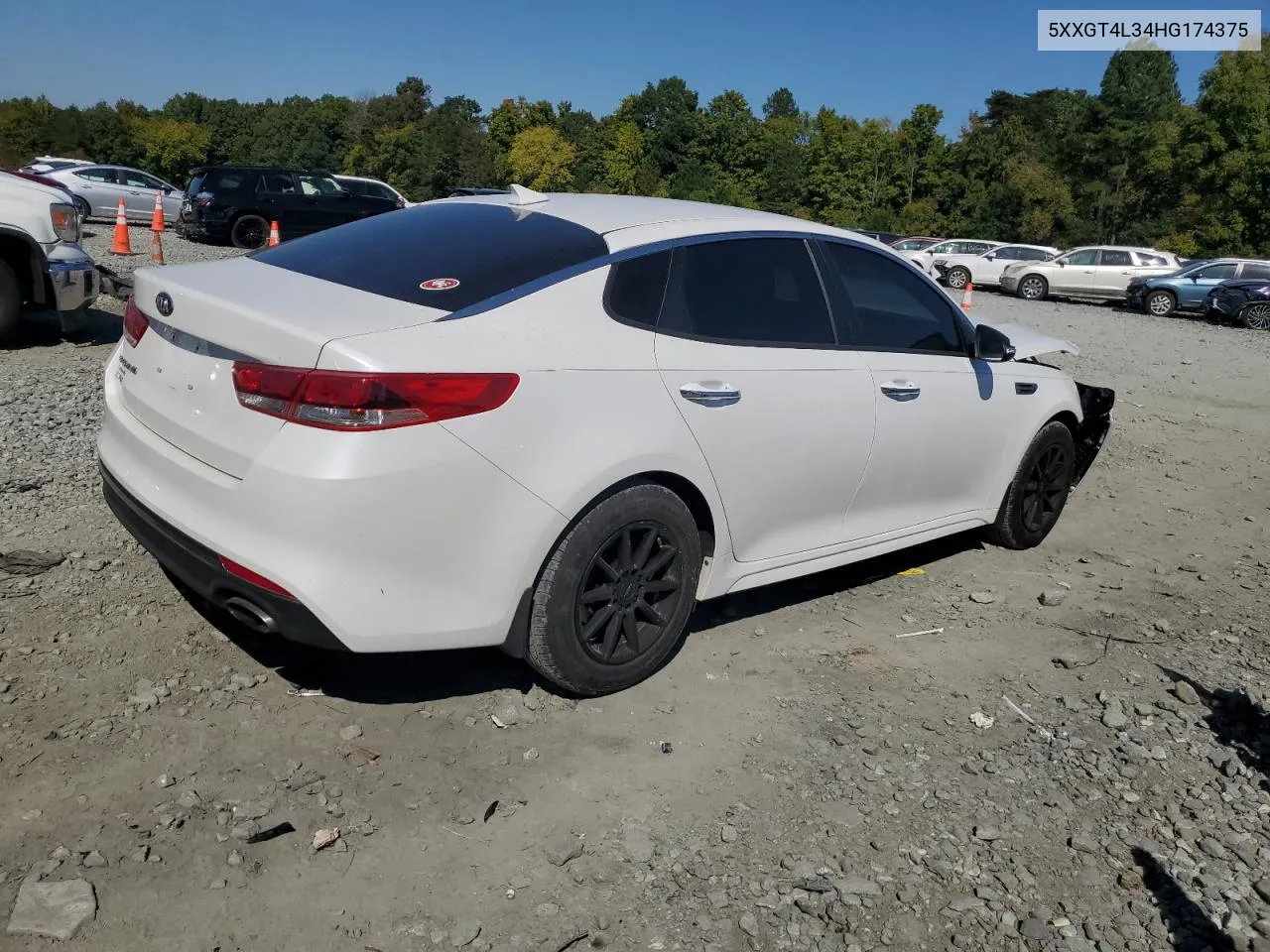 2017 Kia Optima Lx VIN: 5XXGT4L34HG174375 Lot: 74759244