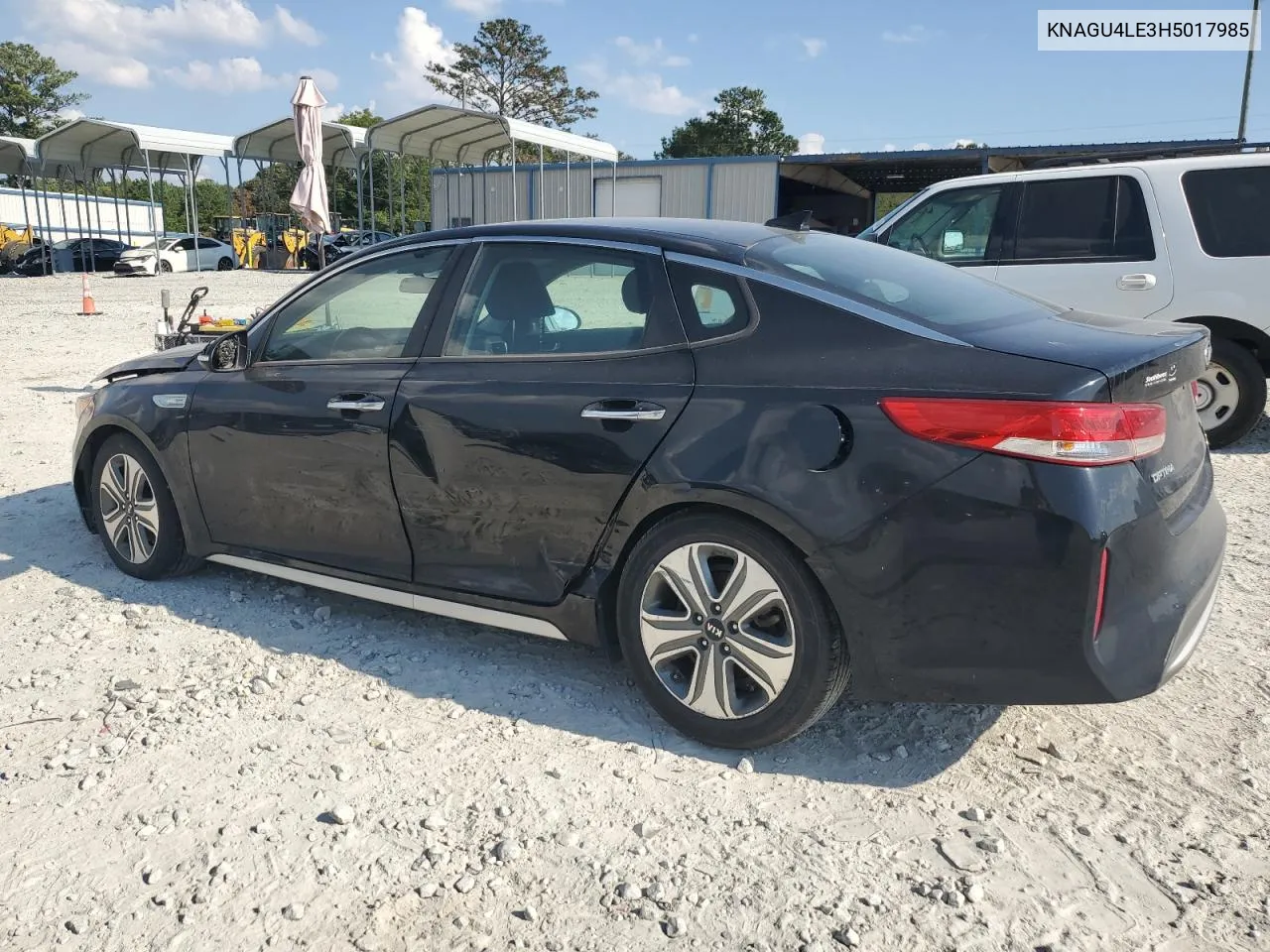 2017 Kia Optima Hybrid VIN: KNAGU4LE3H5017985 Lot: 74908494