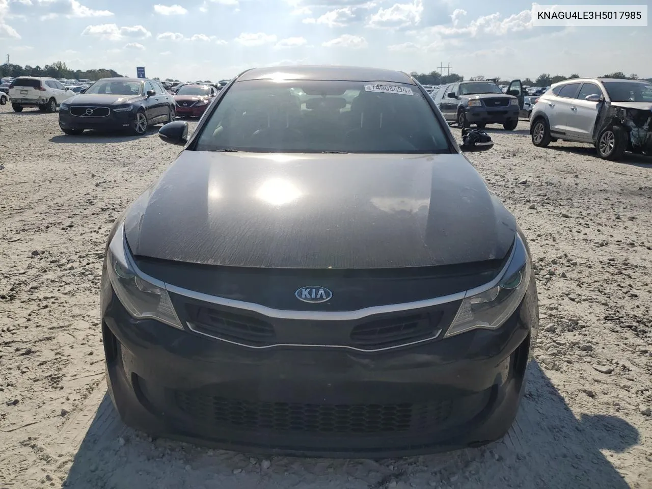 2017 Kia Optima Hybrid VIN: KNAGU4LE3H5017985 Lot: 74908494