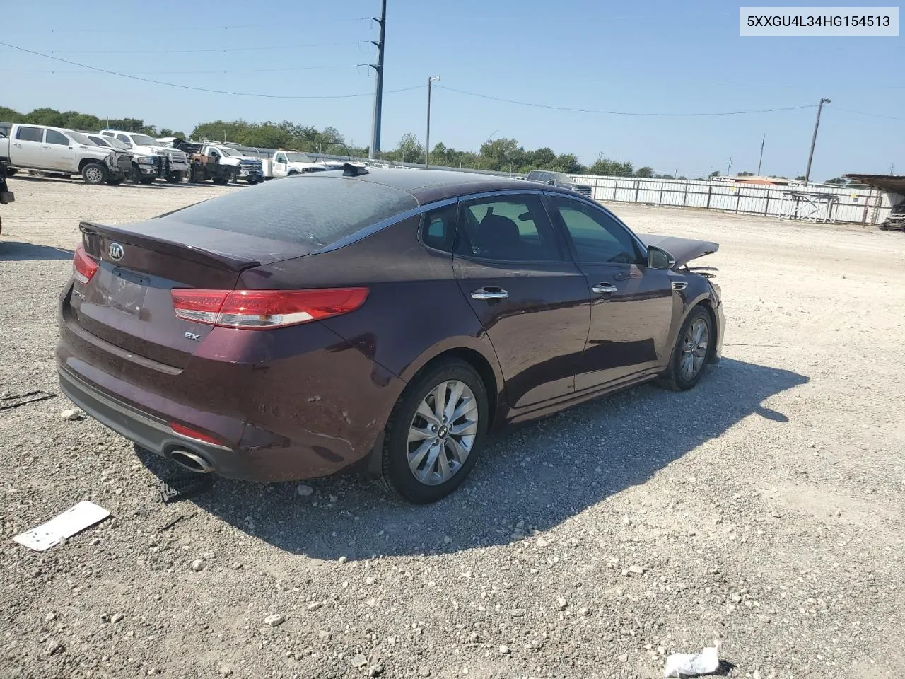 5XXGU4L34HG154513 2017 Kia Optima Ex