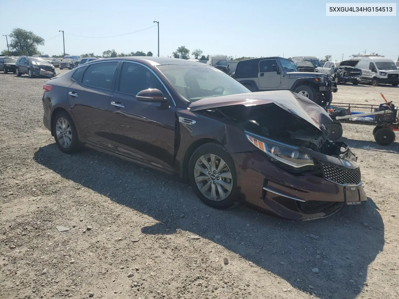 2017 Kia Optima Ex VIN: 5XXGU4L34HG154513 Lot: 75067284