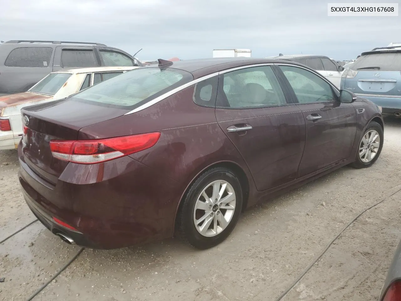 2017 Kia Optima Lx VIN: 5XXGT4L3XHG167608 Lot: 75093034