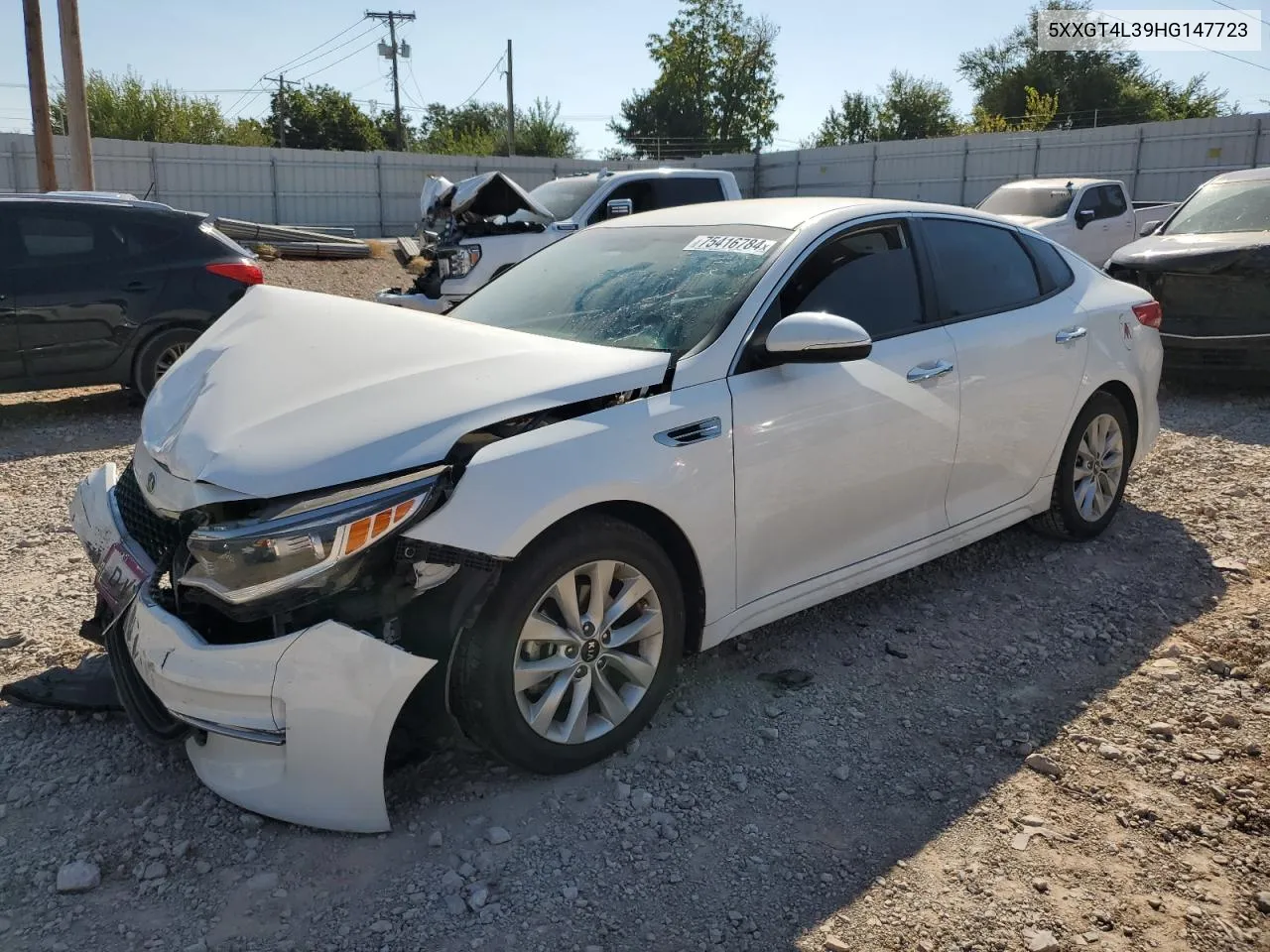 2017 Kia Optima Lx VIN: 5XXGT4L39HG147723 Lot: 75416784