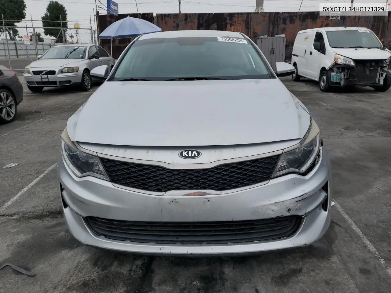 2017 Kia Optima Lx VIN: 5XXGT4L34HG171329 Lot: 75668284