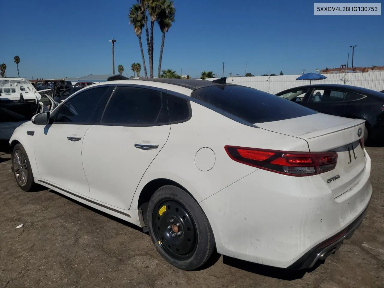 2017 Kia Optima Sxl VIN: 5XXGV4L28HG130753 Lot: 75690384