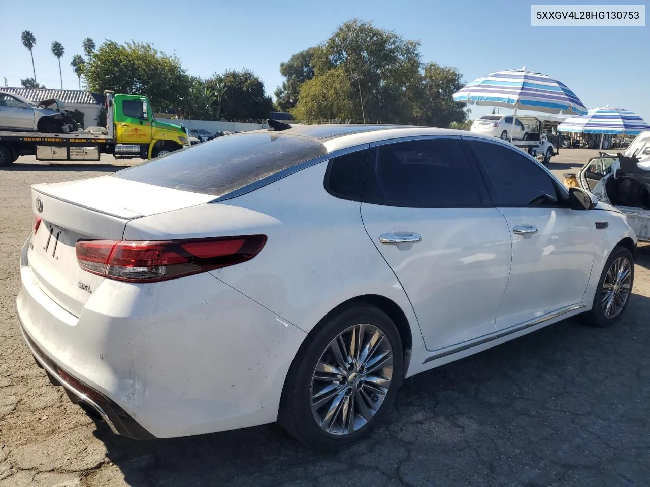 2017 Kia Optima Sxl VIN: 5XXGV4L28HG130753 Lot: 75690384