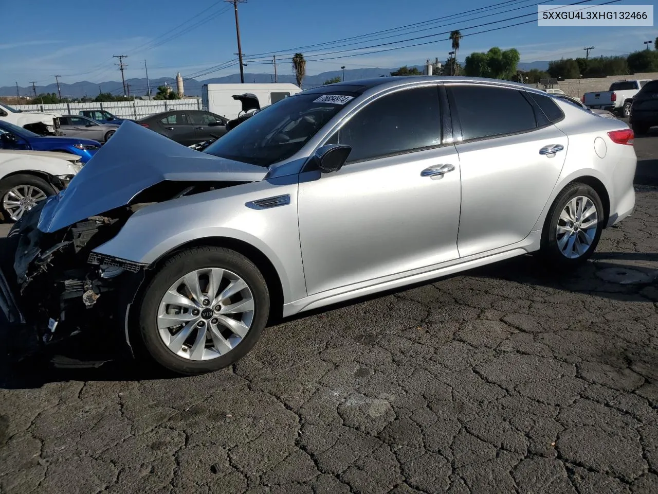 2017 Kia Optima Ex VIN: 5XXGU4L3XHG132466 Lot: 75854974