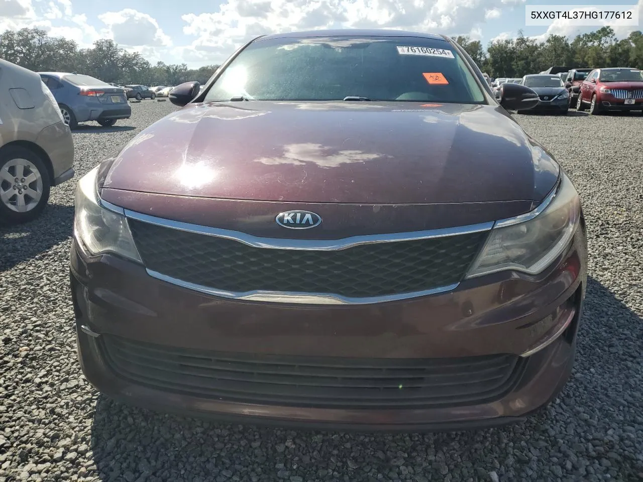 2017 Kia Optima Lx VIN: 5XXGT4L37HG177612 Lot: 76160254