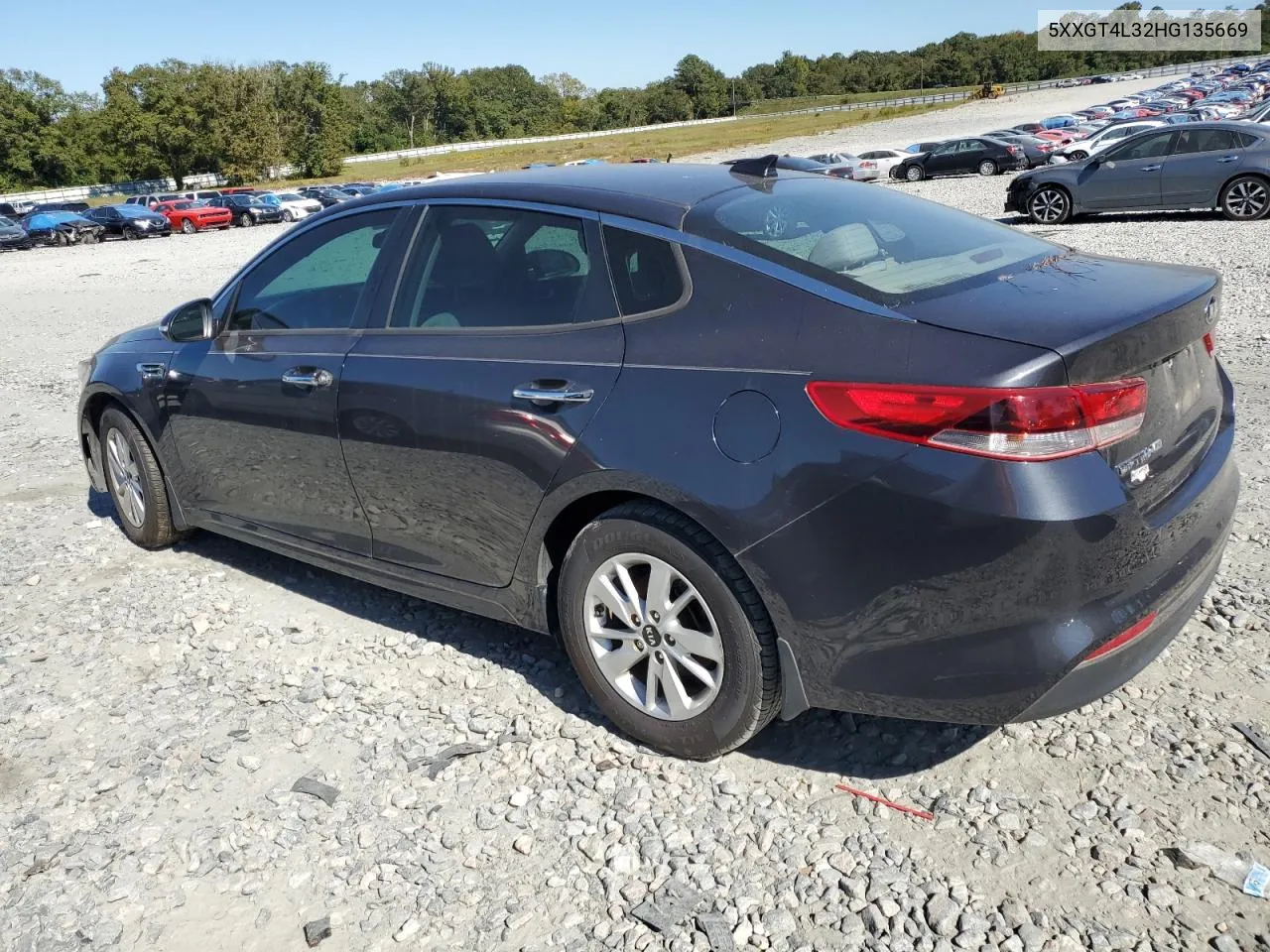 2017 Kia Optima Lx VIN: 5XXGT4L32HG135669 Lot: 76417604