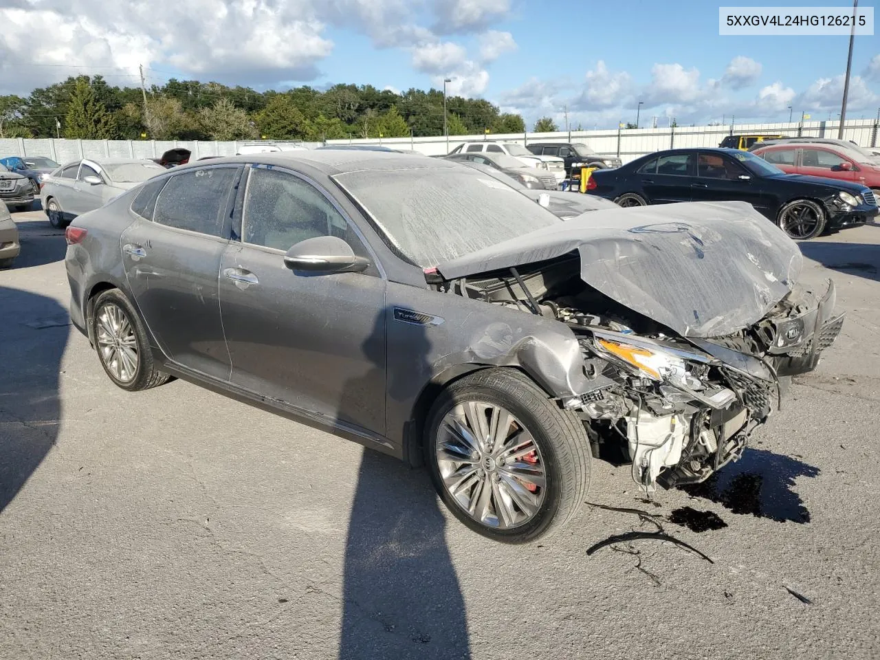 2017 Kia Optima Sxl VIN: 5XXGV4L24HG126215 Lot: 76809444