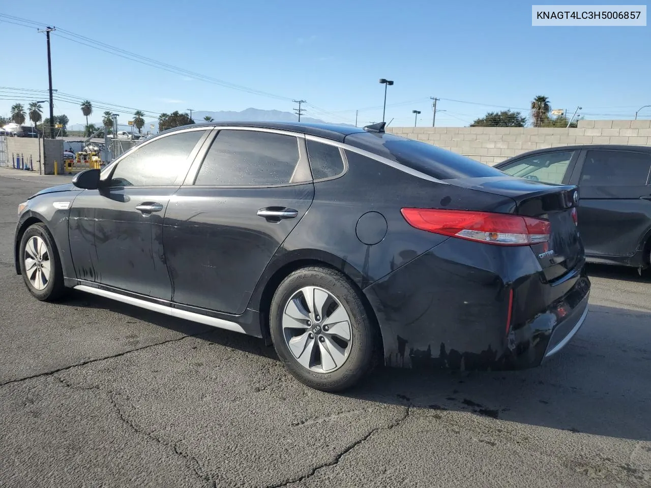 2017 Kia Optima Hybrid VIN: KNAGT4LC3H5006857 Lot: 77039244