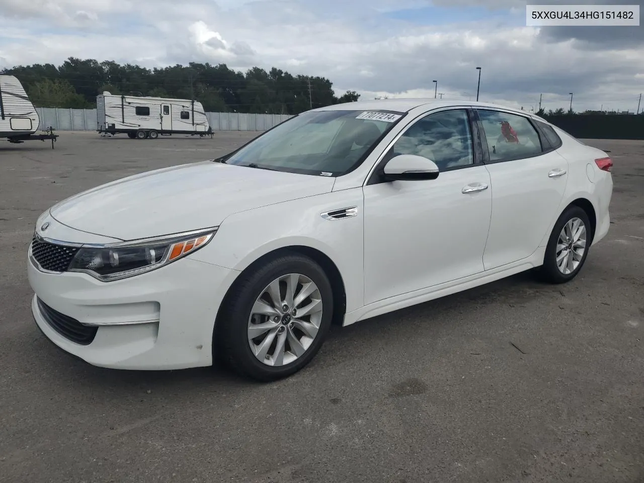 2017 Kia Optima Ex VIN: 5XXGU4L34HG151482 Lot: 77077214