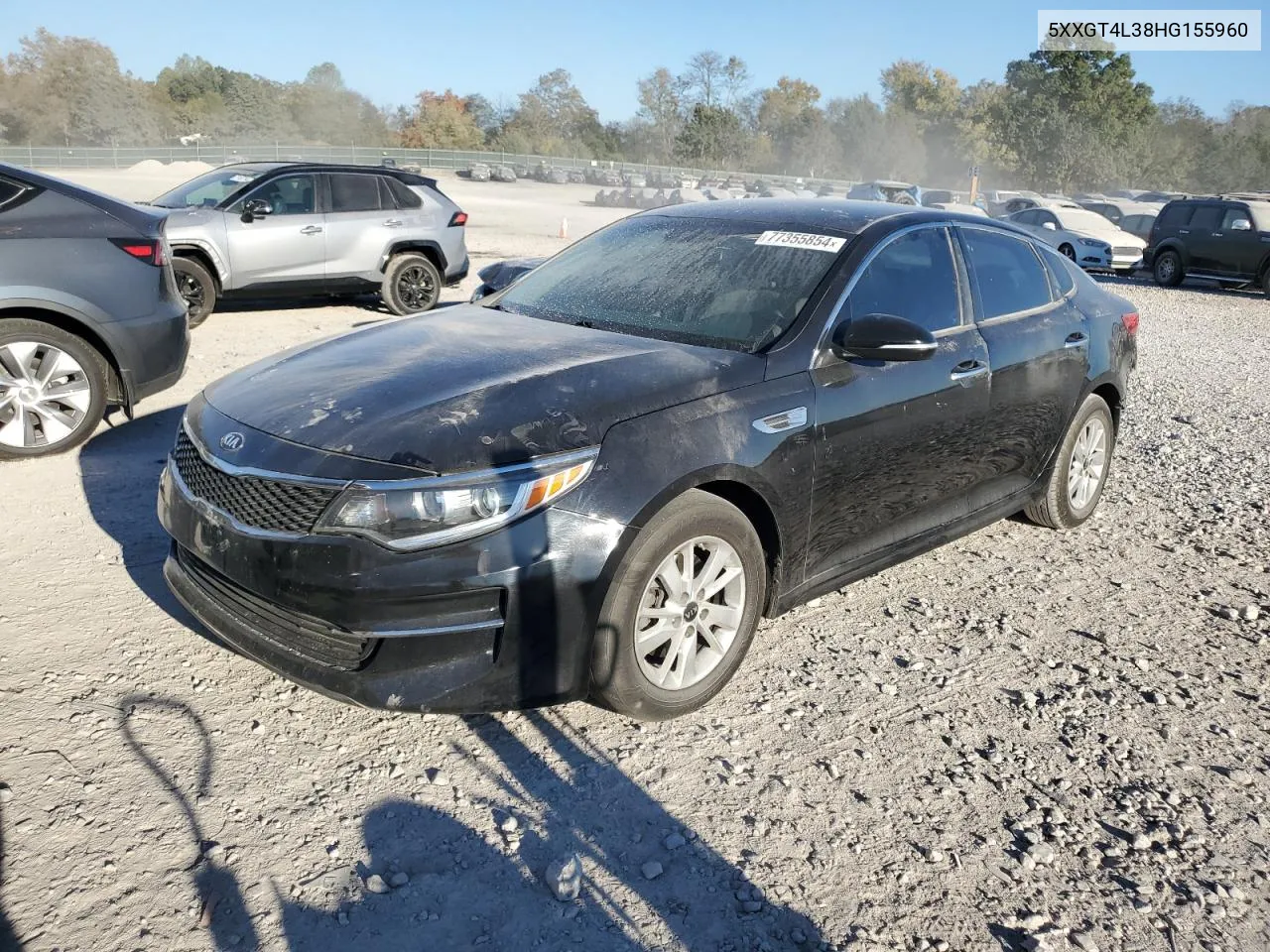 2017 Kia Optima Lx VIN: 5XXGT4L38HG155960 Lot: 77355854