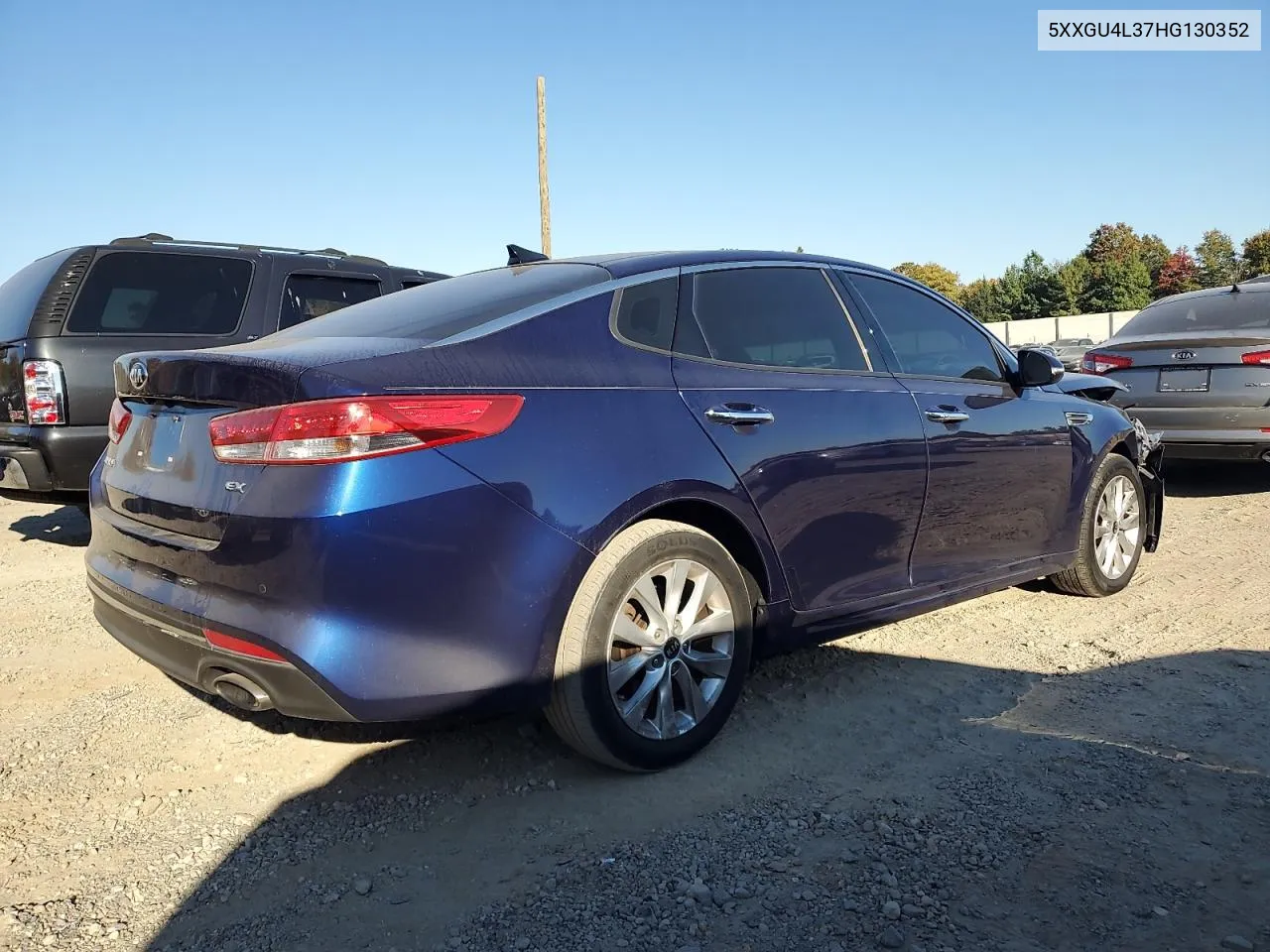 2017 Kia Optima Ex VIN: 5XXGU4L37HG130352 Lot: 77405074