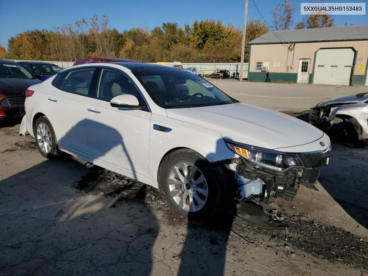 2017 Kia Optima Ex VIN: 5XXGU4L35HG153483 Lot: 77455954