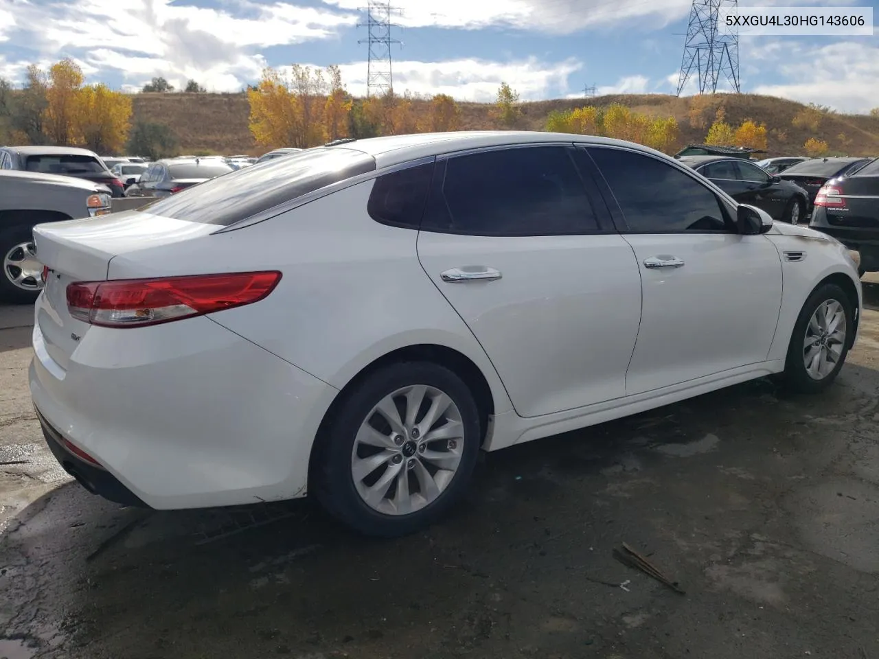 2017 Kia Optima Ex VIN: 5XXGU4L30HG143606 Lot: 77698114