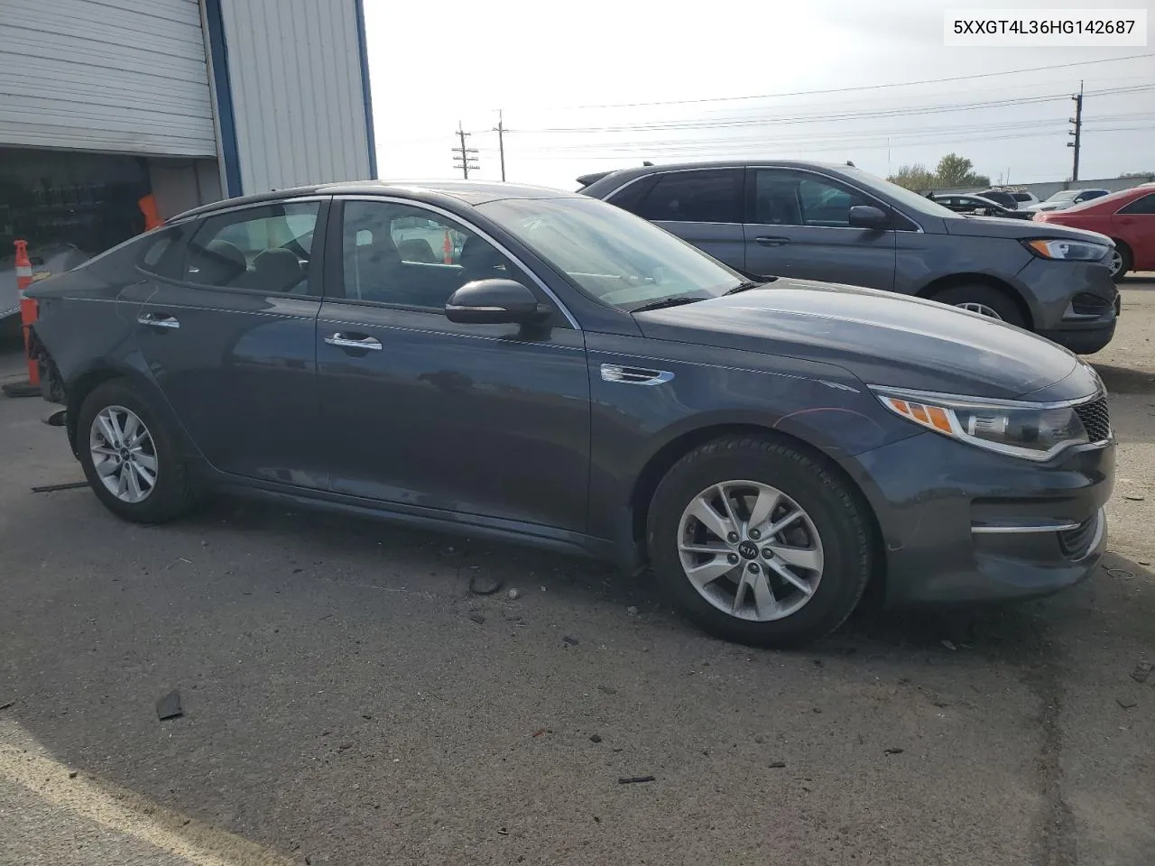 2017 Kia Optima Lx VIN: 5XXGT4L36HG142687 Lot: 77701294