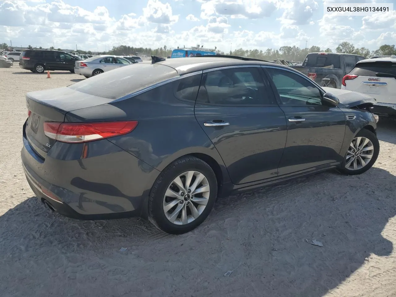 2017 Kia Optima Ex VIN: 5XXGU4L38HG134491 Lot: 77851064