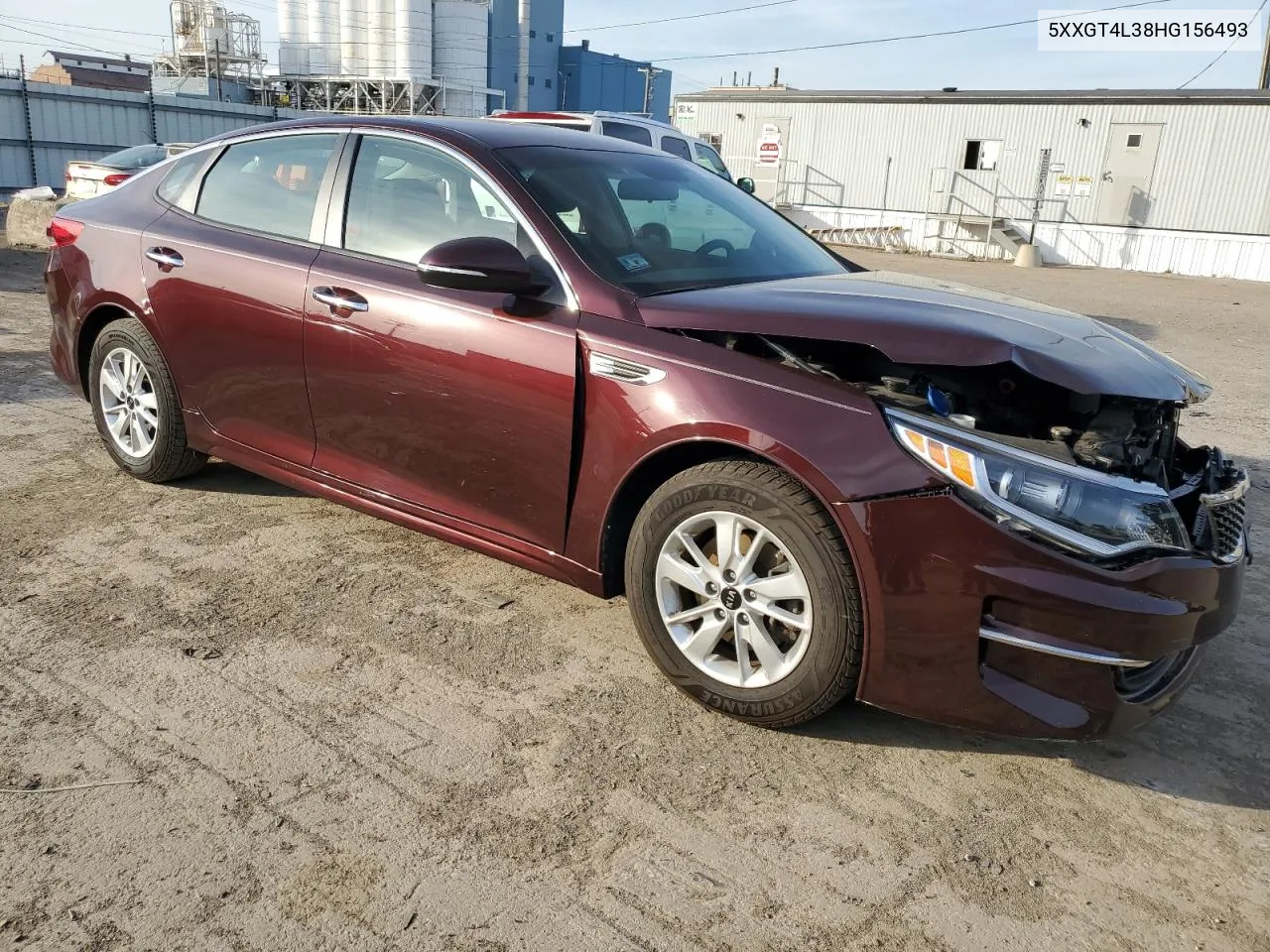 2017 Kia Optima Lx VIN: 5XXGT4L38HG156493 Lot: 77861694