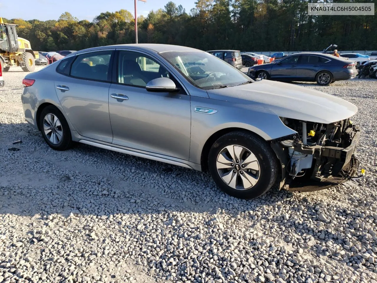 2017 Kia Optima Hybrid VIN: KNAGT4LC6H5004505 Lot: 78180894