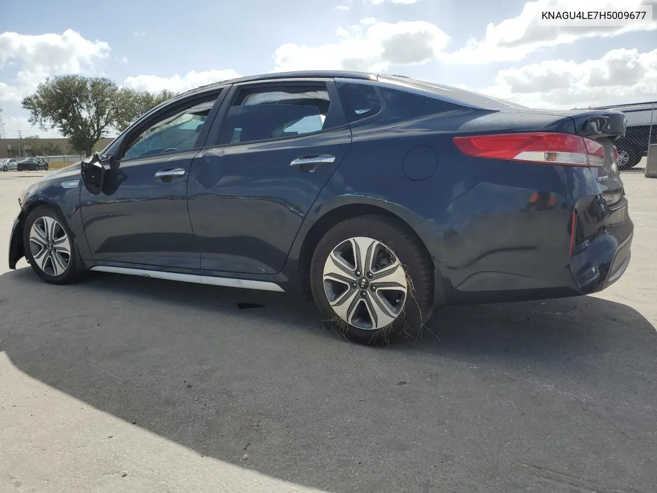 2017 Kia Optima Hybrid VIN: KNAGU4LE7H5009677 Lot: 78430514