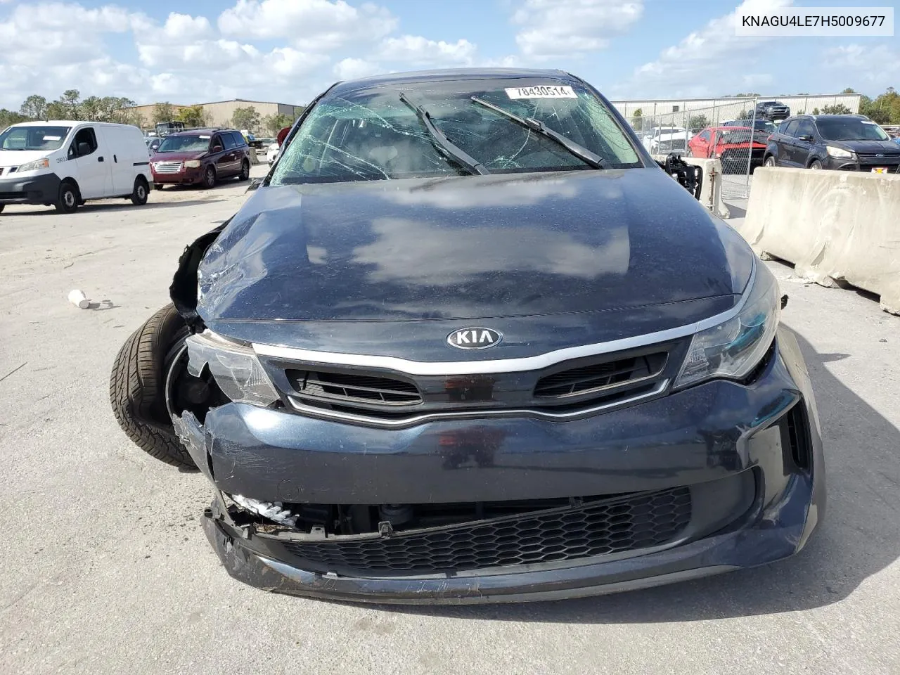 2017 Kia Optima Hybrid VIN: KNAGU4LE7H5009677 Lot: 78430514