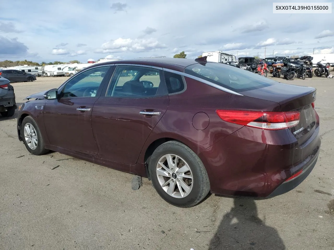 2017 Kia Optima Lx VIN: 5XXGT4L39HG155000 Lot: 78616164