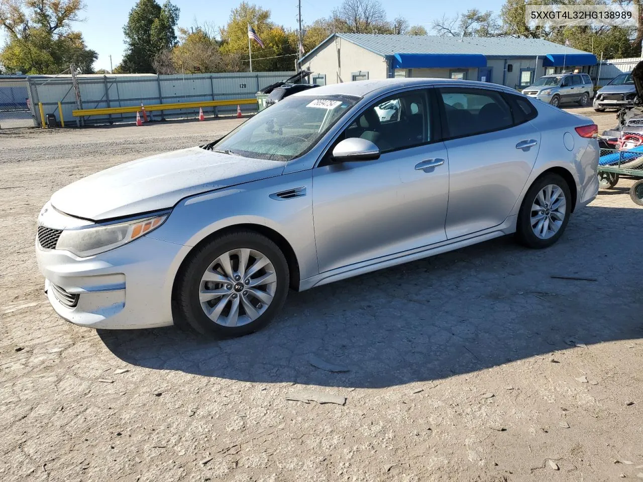 2017 Kia Optima Lx VIN: 5XXGT4L32HG138989 Lot: 78694754