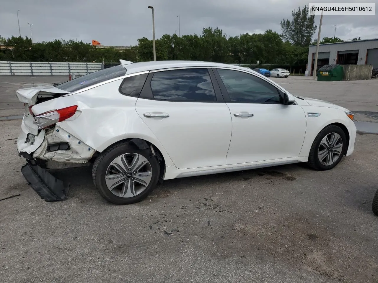 2017 Kia Optima Hybrid VIN: KNAGU4LE6H5010612 Lot: 78814434