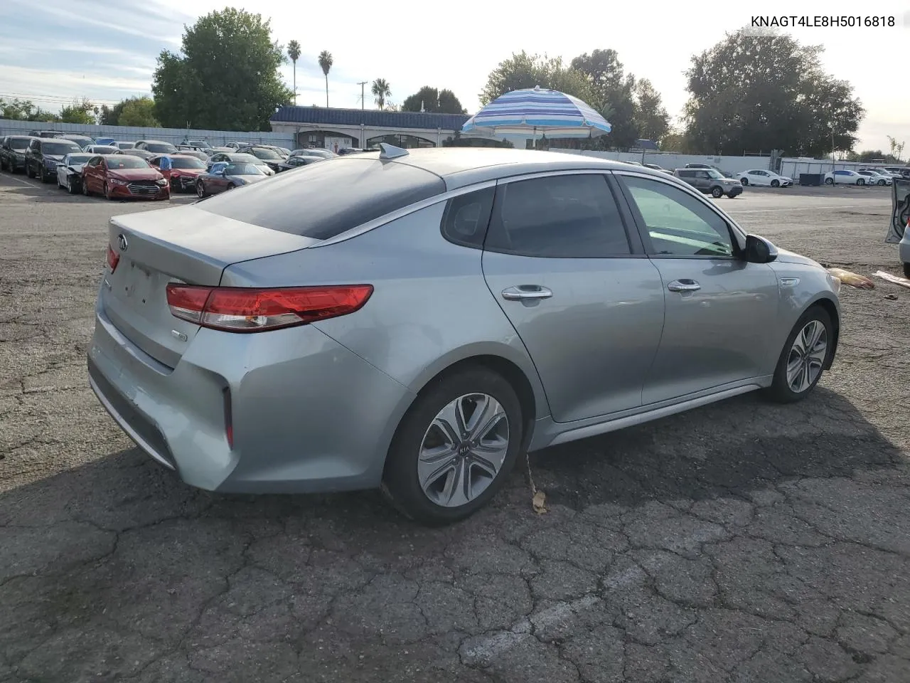 2017 Kia Optima Hybrid VIN: KNAGT4LE8H5016818 Lot: 79482314