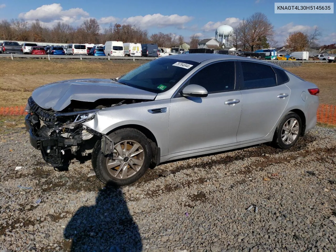 2017 Kia Optima Lx VIN: KNAGT4L30H5145635 Lot: 79764044