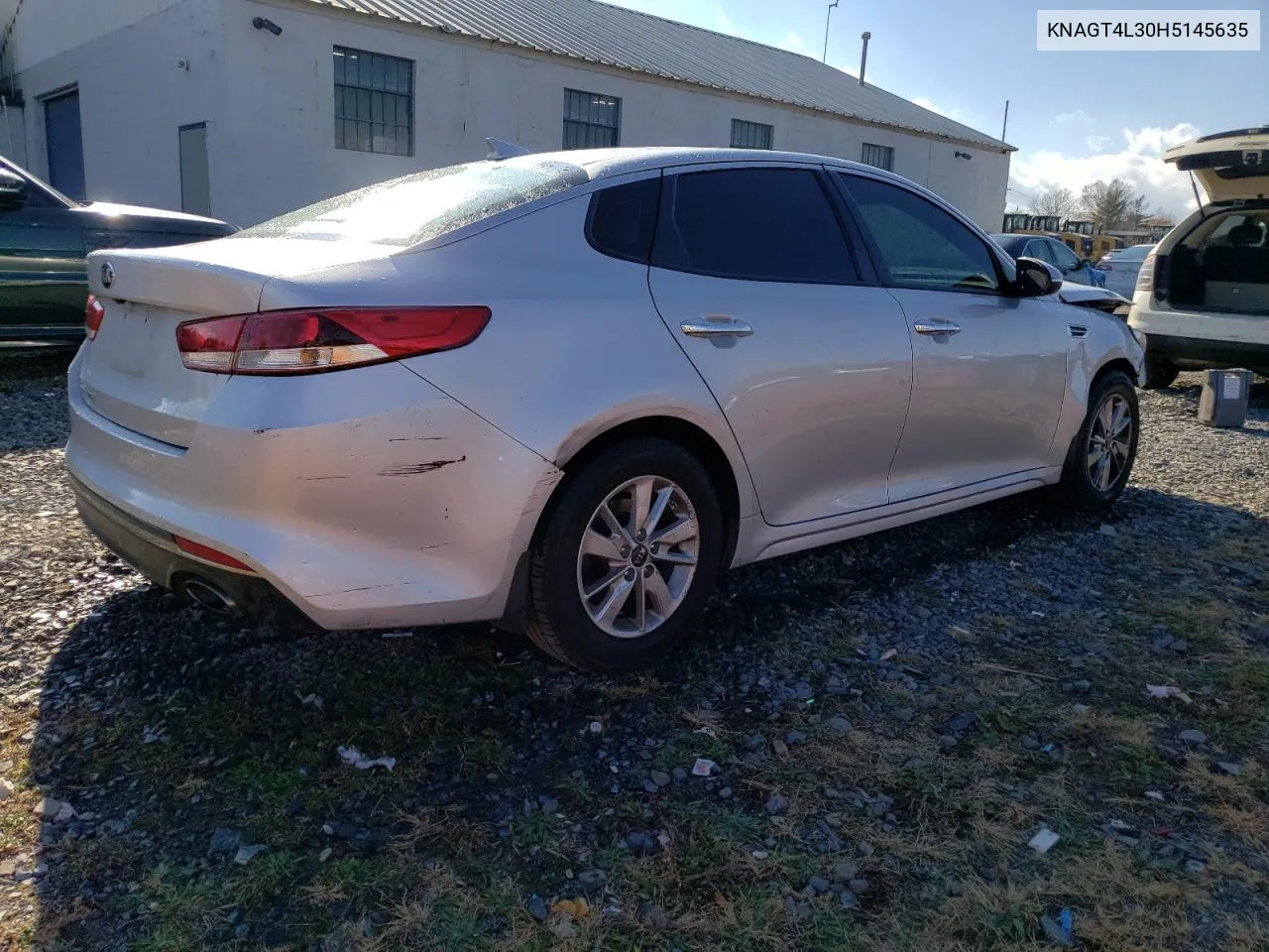 2017 Kia Optima Lx VIN: KNAGT4L30H5145635 Lot: 79764044