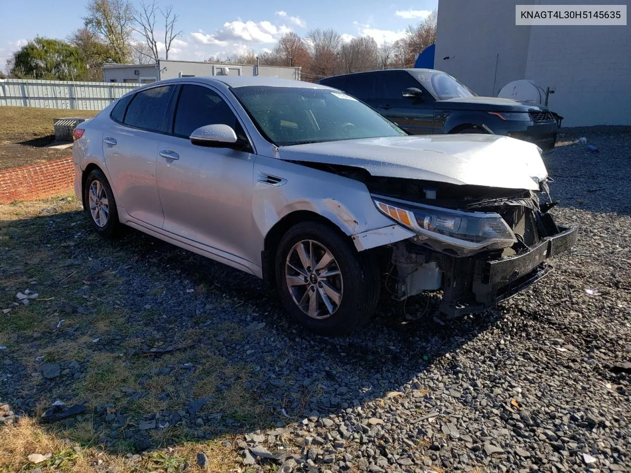 2017 Kia Optima Lx VIN: KNAGT4L30H5145635 Lot: 79764044