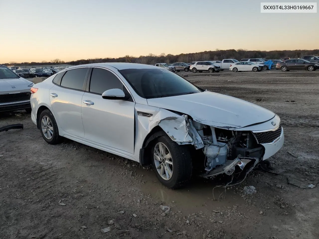 2017 Kia Optima Lx VIN: 5XXGT4L33HG169667 Lot: 80285864