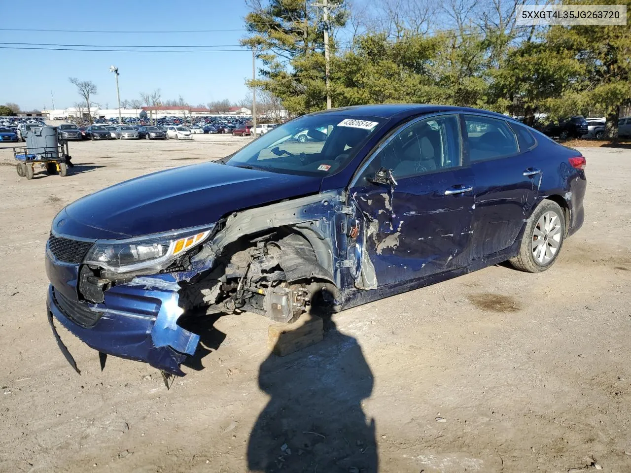 2018 Kia Optima Lx VIN: 5XXGT4L35JG263720 Lot: 43826514