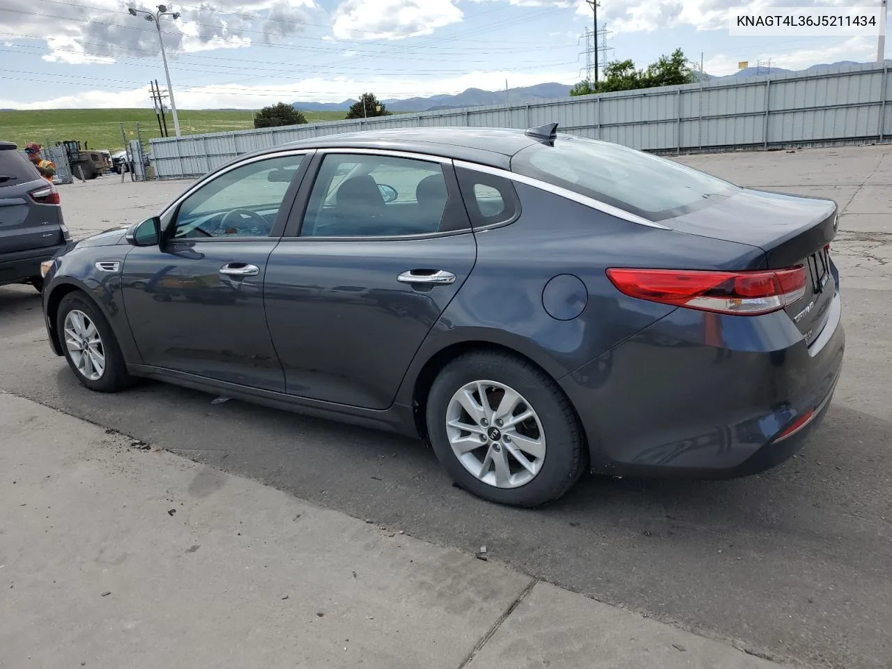 KNAGT4L36J5211434 2018 Kia Optima Lx