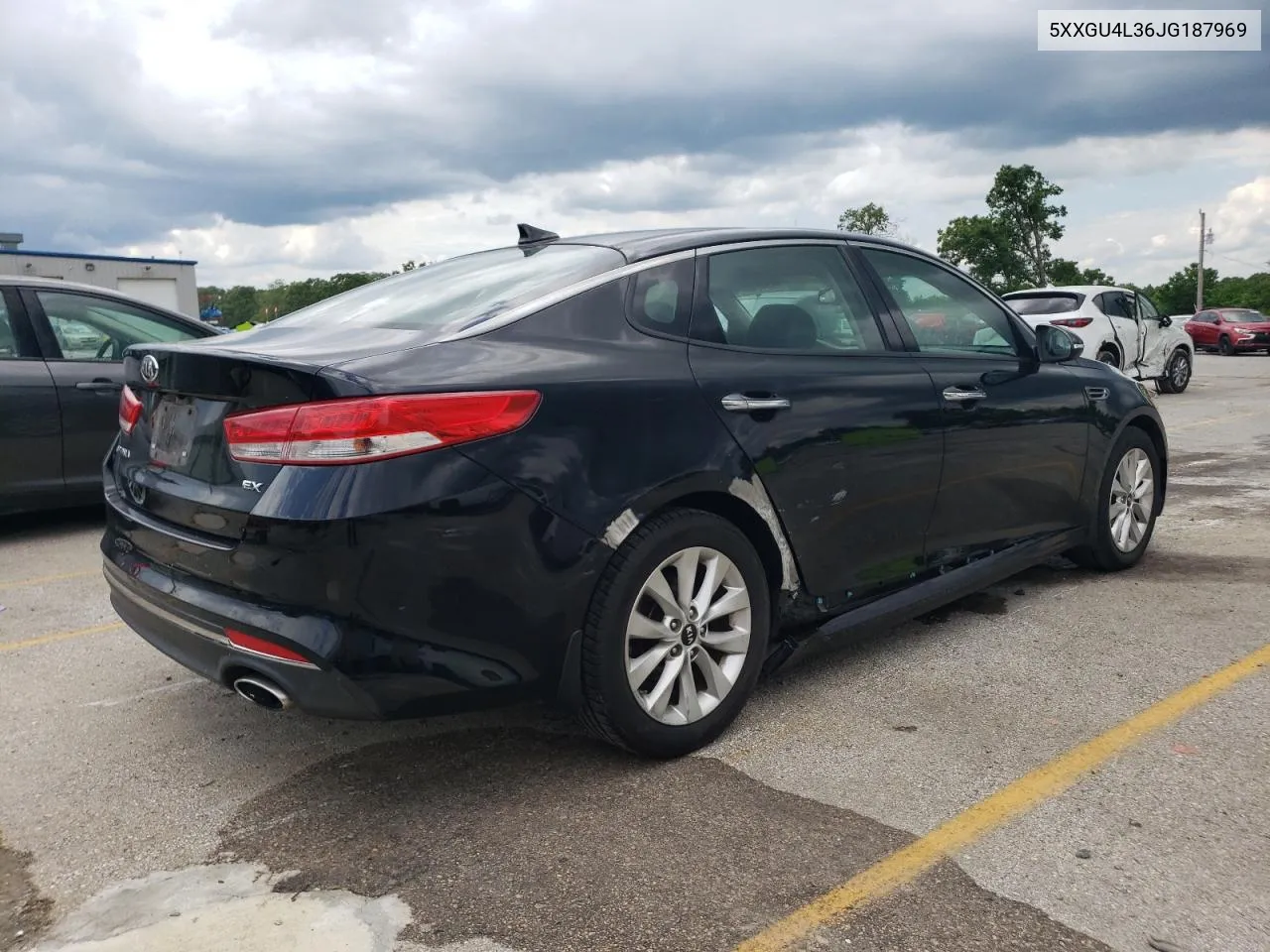 2018 Kia Optima Ex VIN: 5XXGU4L36JG187969 Lot: 55176374