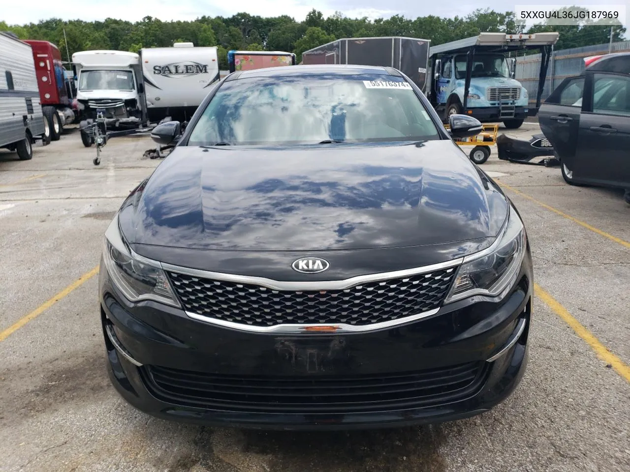 2018 Kia Optima Ex VIN: 5XXGU4L36JG187969 Lot: 55176374