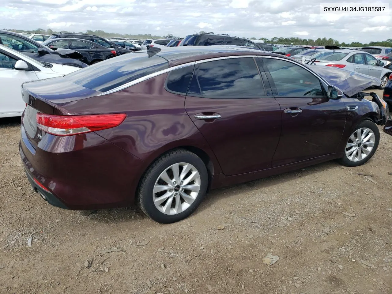 2018 Kia Optima Ex VIN: 5XXGU4L34JG185587 Lot: 57907734