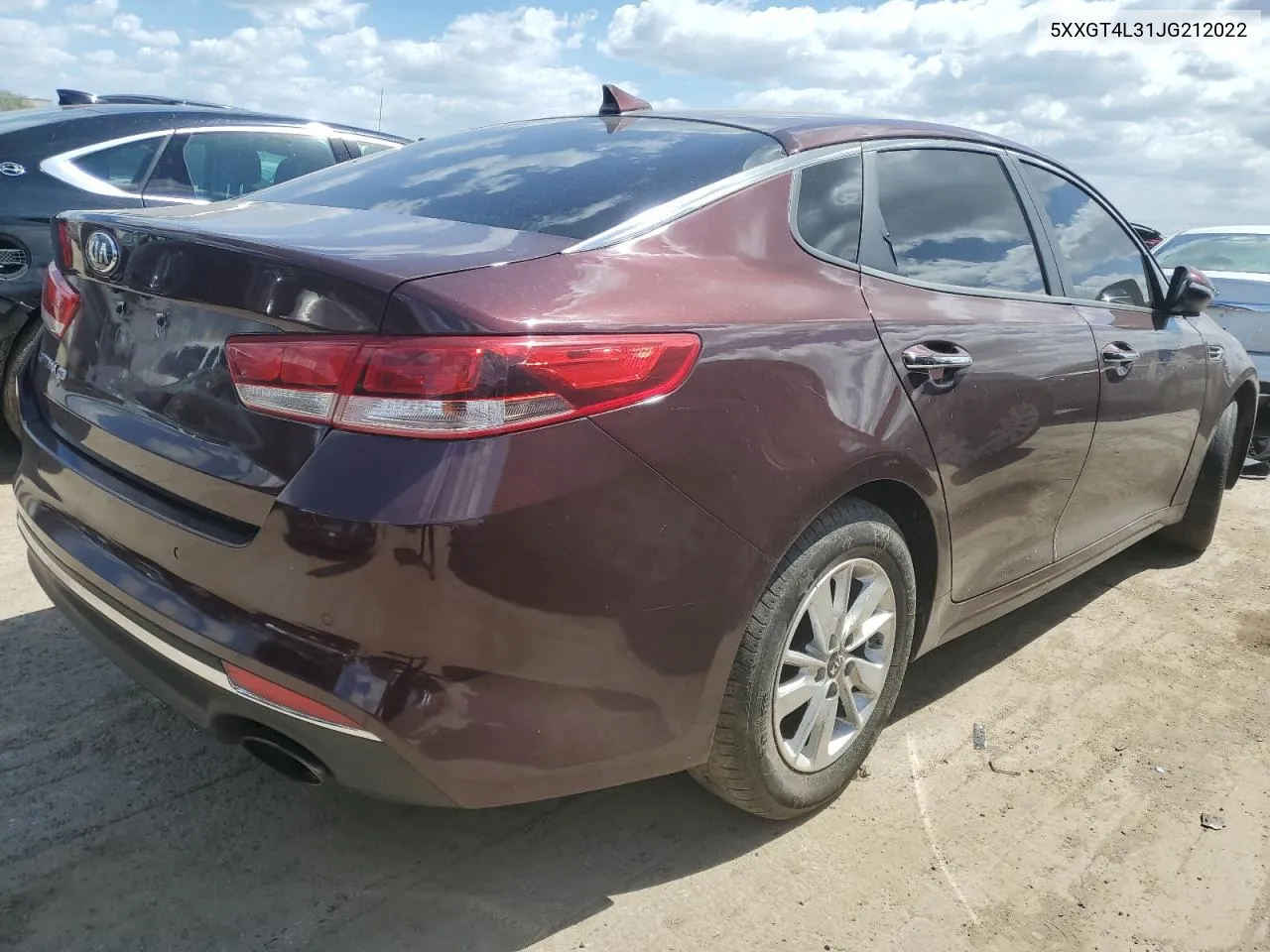 5XXGT4L31JG212022 2018 Kia Optima Lx