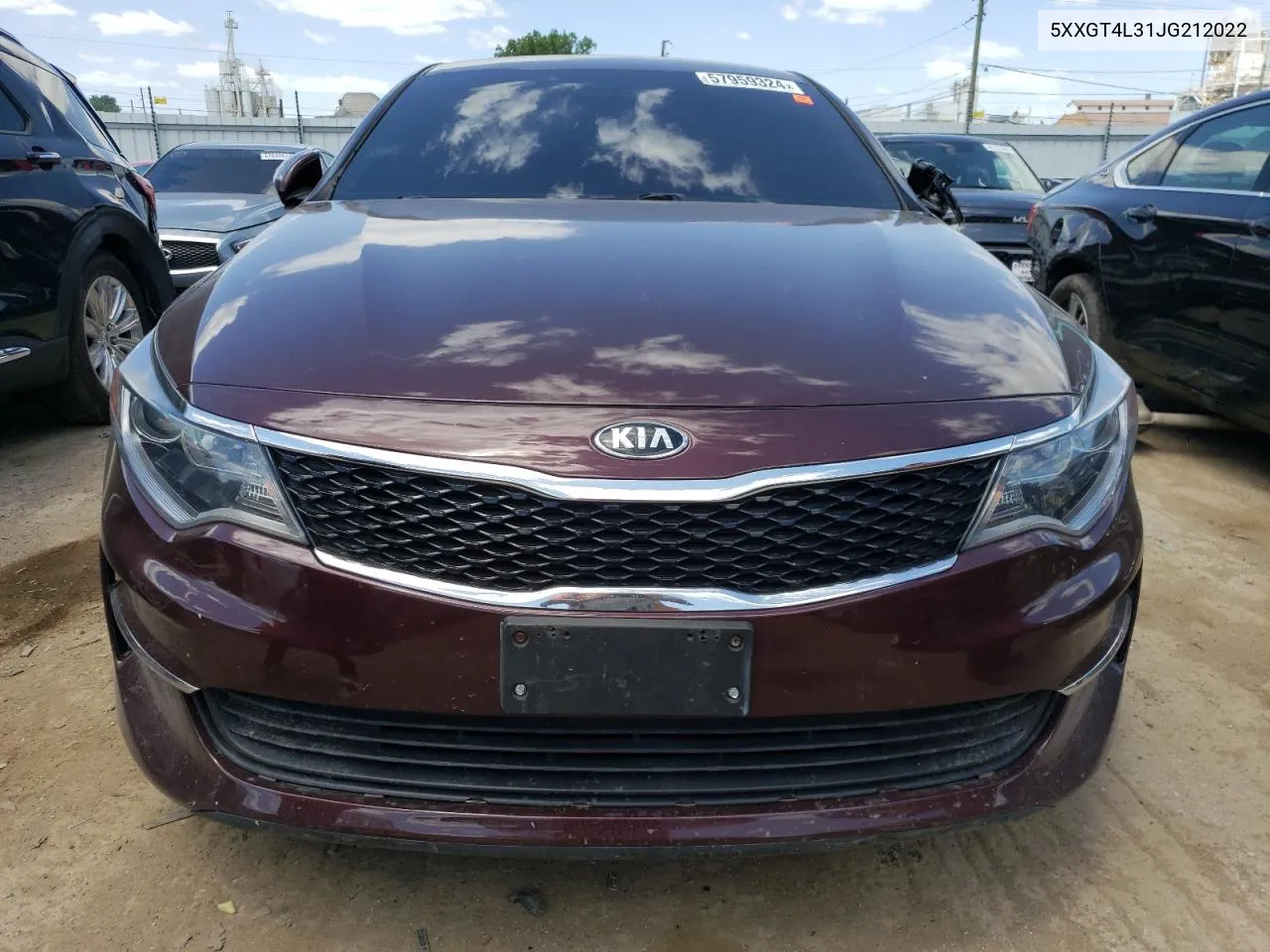 2018 Kia Optima Lx VIN: 5XXGT4L31JG212022 Lot: 57959324