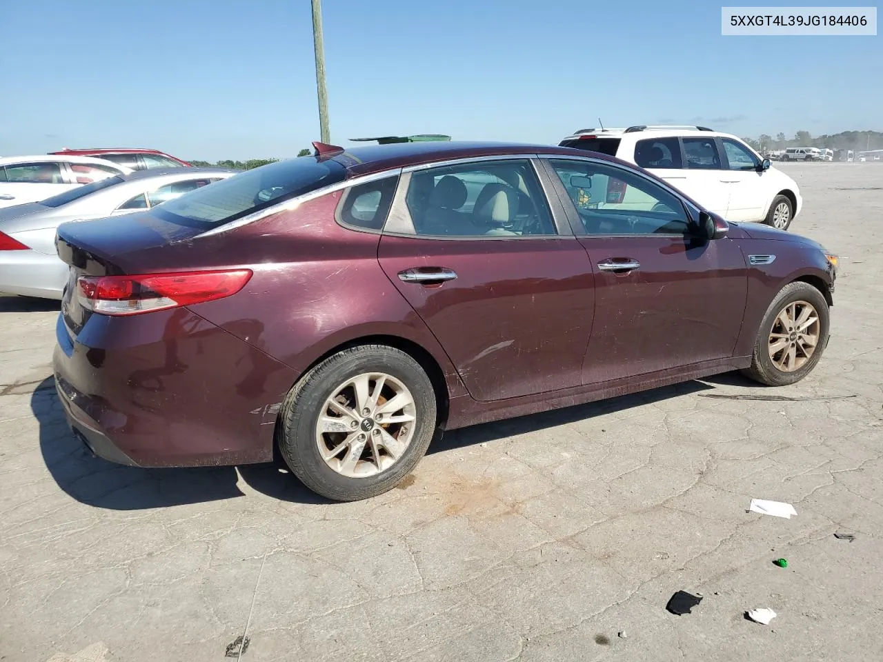 5XXGT4L39JG184406 2018 Kia Optima Lx