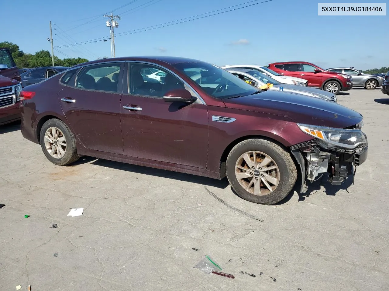 2018 Kia Optima Lx VIN: 5XXGT4L39JG184406 Lot: 58153134